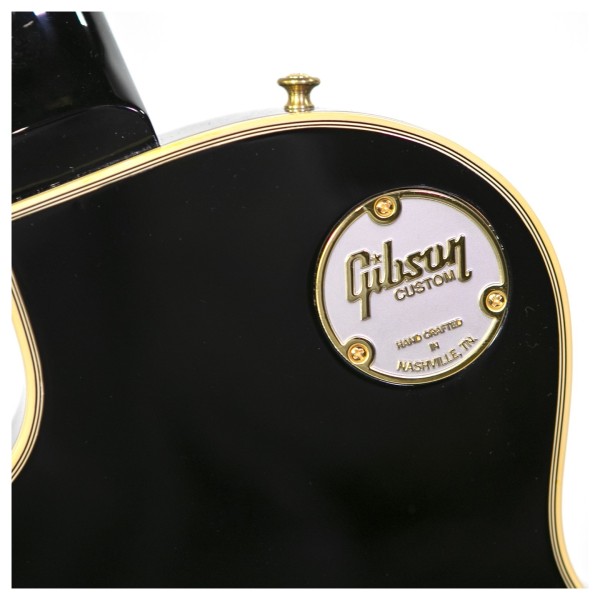 Gibson Custom 1968 Les Paul Custom Reissue, Ebony #501948 - Custom Shop badge