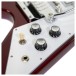 Gibson Custom 1967 Mahogany Flying V Maestro Vibrola VOS, Sparkling Burgundy #300307 - controls