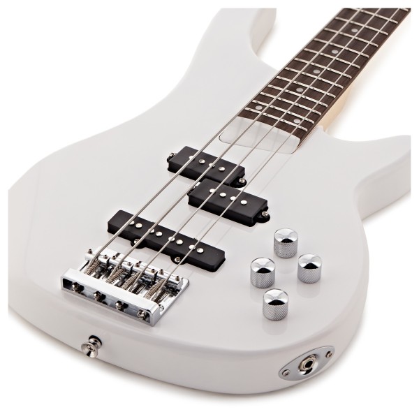 Chicago Bass Guitar White, 15W Bass Amp & Accessory Pack