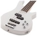 Chicago Bass Guitar White, 15W Bass Amp & Accessory Pack