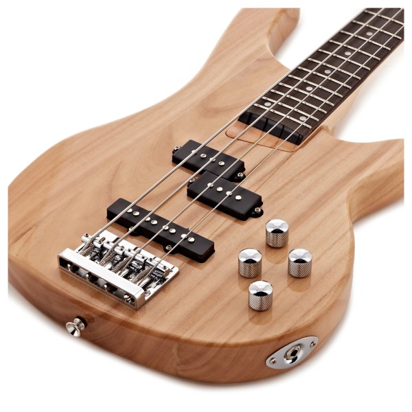 Chicago Bass Guitar Natural, 15W Bass Amp & Accessory Pack