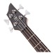 Chicago Left Handed Bass Guitar Trans Red, 15W Bass Amp & Accessory Pack
