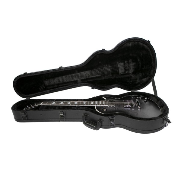 Gibson Mark Morton Les Paul Modern Quilt, Translucent Ebony Burst Satin #216250016 - guitar in case