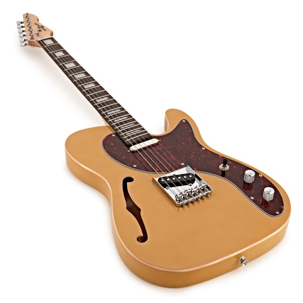 Knoxville Semi-Hollow Electric Guitar by Gear4music, Butterscotch