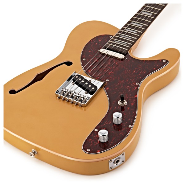 Knoxville Semi-Hollow Electric Guitar by Gear4music, Butterscotch