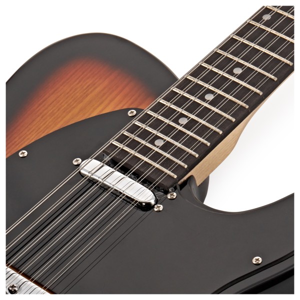 Knoxville Deluxe 12 String Electric Guitar by Gear4music, Sunburst