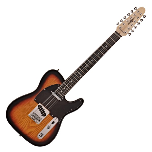 Knoxville Deluxe 12 String Electric Guitar by Gear4music, Sunburst