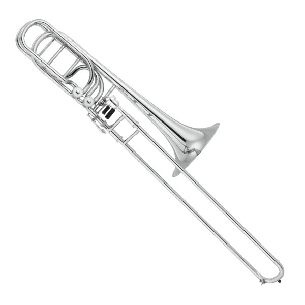 Yamaha YBL-835S Bass Trombone, Yellow Brass Bell, Silver Plate