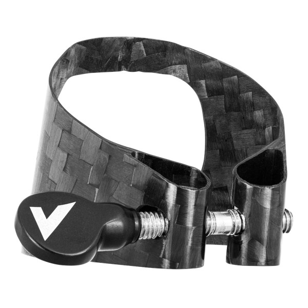 Vandoren Carbon Bb Clarinet Ligature and Cap, Black Hardware 2