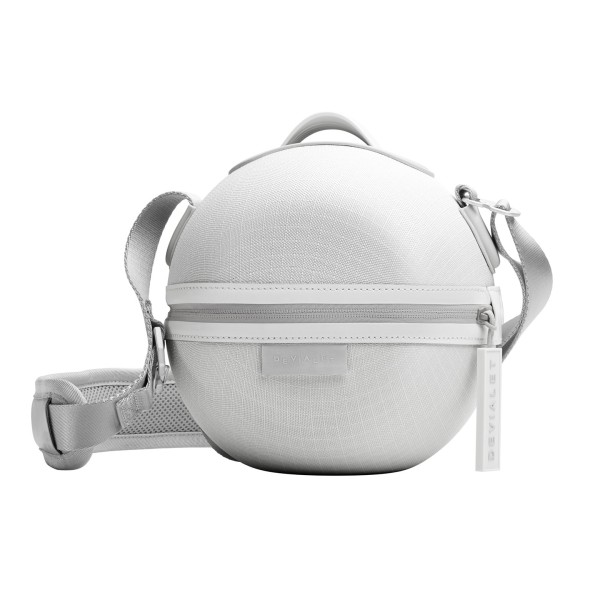 Devialet Mania Portable Wireless Speaker with Cocoon Case, White Mist - case 