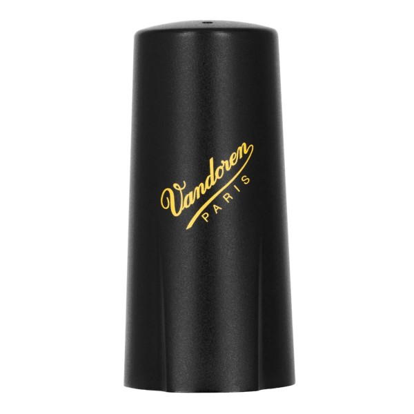 Vandoren Carbon Alto Sax Ligature and Cap, Gold Hardware 3