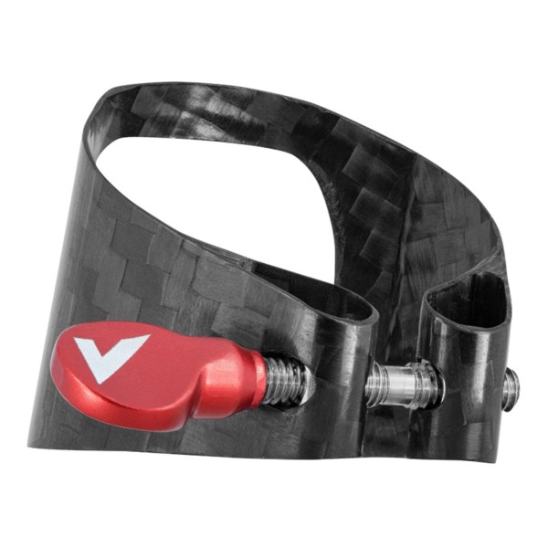 Vandoren Carbon Alto Sax Ligature and Cap, Red Hardware 2