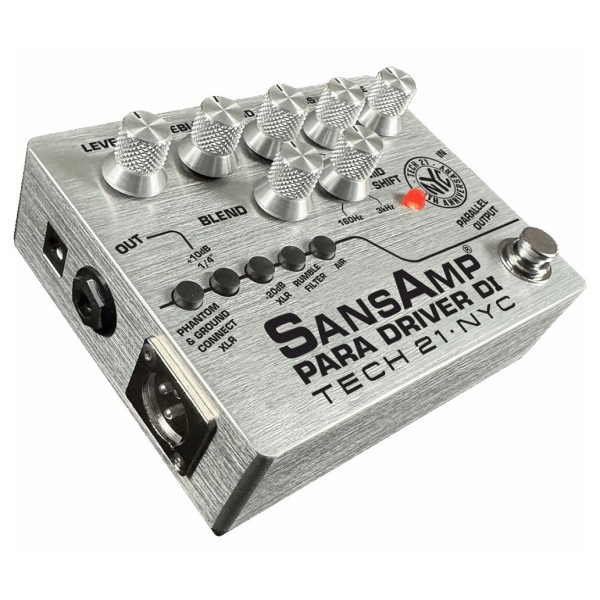 Tech 21 SansAmp Para Driver DI 20th Anniversary Limited Edition Preamp Pedal - left