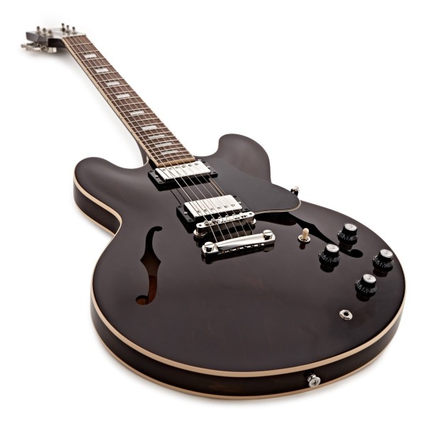 Gibson ES-335 60s, Dark Walnut - angled shot