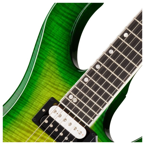Gibson Victory Floyd Rose, Iguana Burst - upper frets