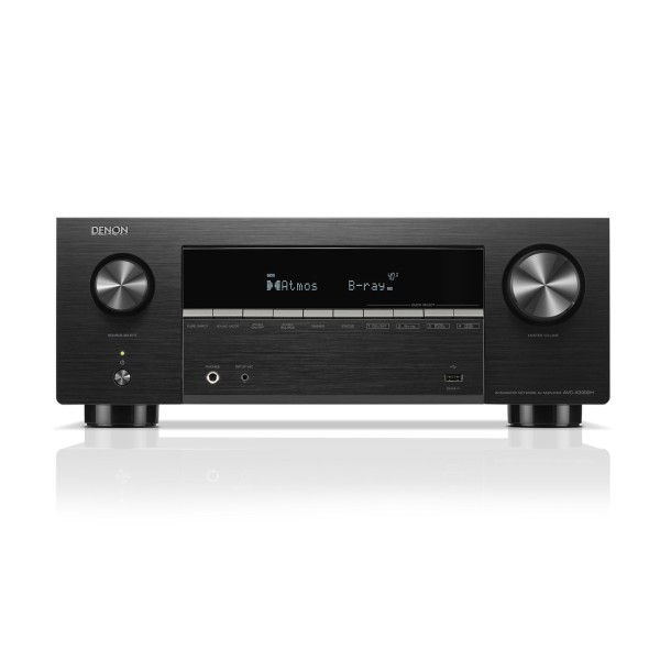 Denon AVC-X3900H 9.4 Channel 8K AV Amplifier, Black front 
