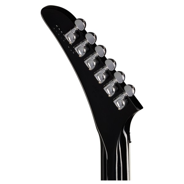 Gibson Victory Floyd Rose, Translucent Ebony Burst​ - back of headstock