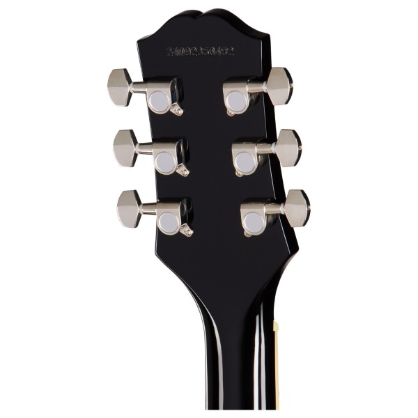 Epiphone Les Paul Tribute Plus, Ebony Burst - back of headstock