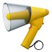 TOA ER-1206W IPX5 Handheld Megaphone with Whistle, Yellow