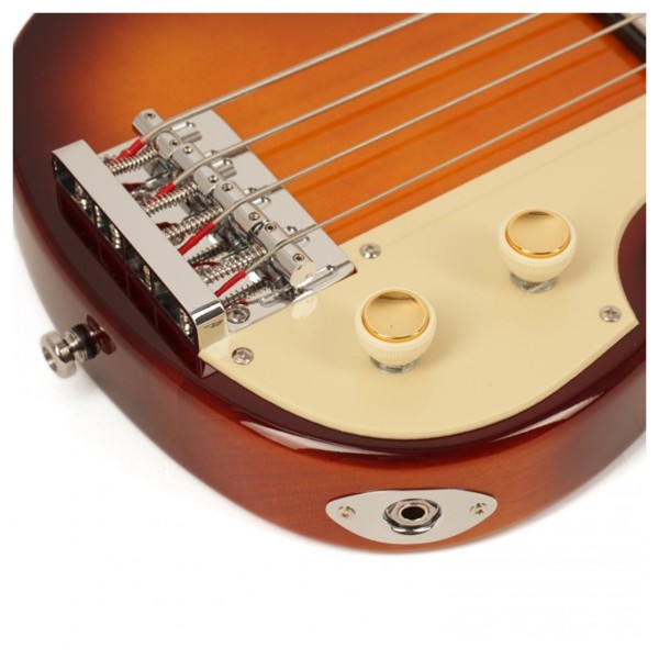 Hofner HCT Shorty Violin Bass, Sunburst - Body Bottom