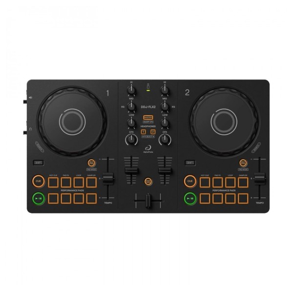 AlphaTheta DDJ-FLX2 2-Channel DJ rekordbox Controller - Top