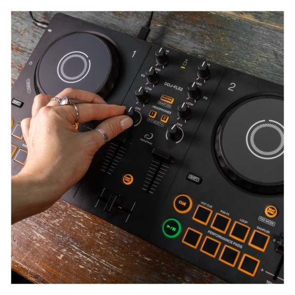 AlphaTheta DDJ-FLX2 2-Channel DJ rekordbox Controller - Lifestyle