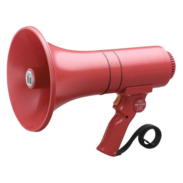 TOA ER-1215S Handheld Megaphone with Siren, Red
