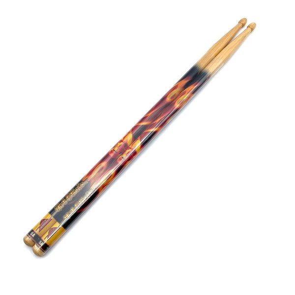Hot Sticks 5A Wood Tip Artisticks, Flaming Skull