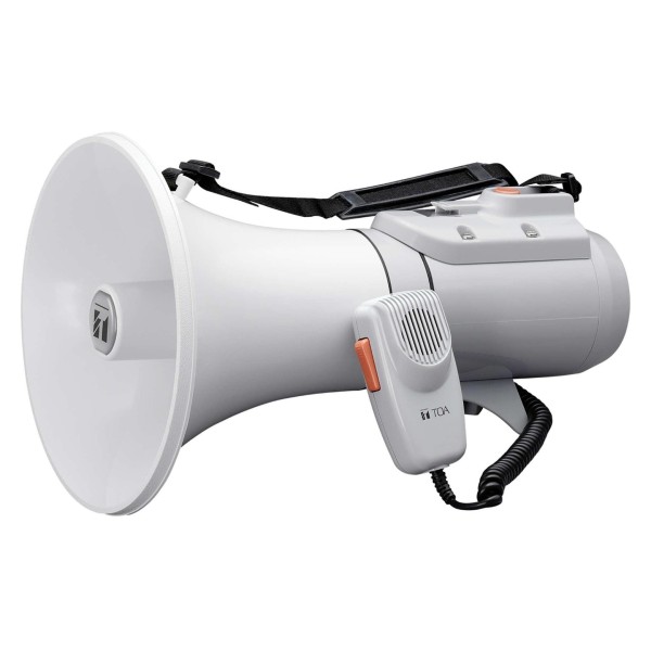 TOA ER-2215W Shoulder Megaphone with Whistle, Grey
