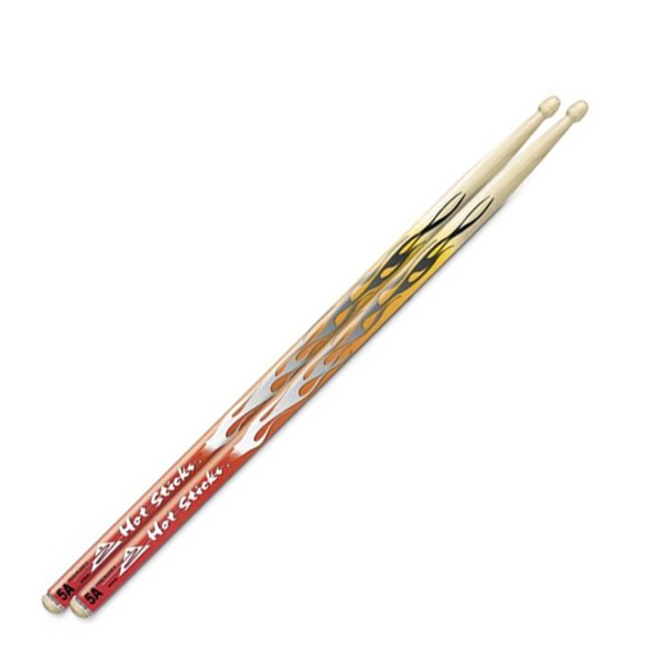 Hot Sticks 5A Wood Tip Artisticks, Red Flame