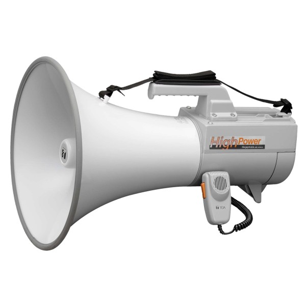 TOA ER-2230W Shoulder Megaphone with Whistle, Grey