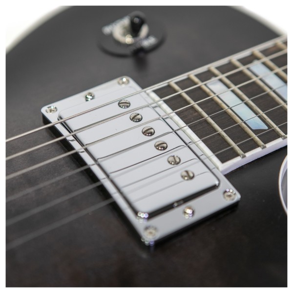 Gibson Mark Morton Modern Quilt, Translucent Ebony Burst Satin #226750196 - neck pickup