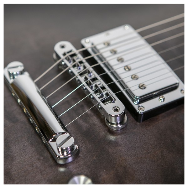 Gibson Mark Morton Modern Quilt, Translucent Ebony Burst Satin #226750196 - bridge pickup