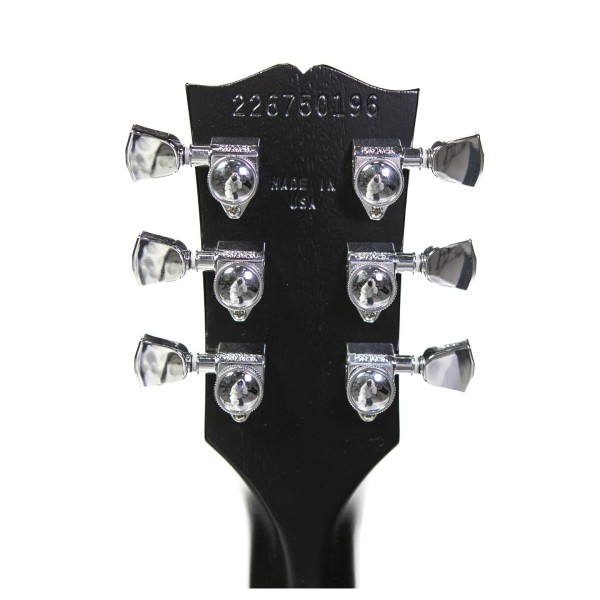 Gibson Mark Morton Modern Quilt, Translucent Ebony Burst Satin #226750196 - back of headstock