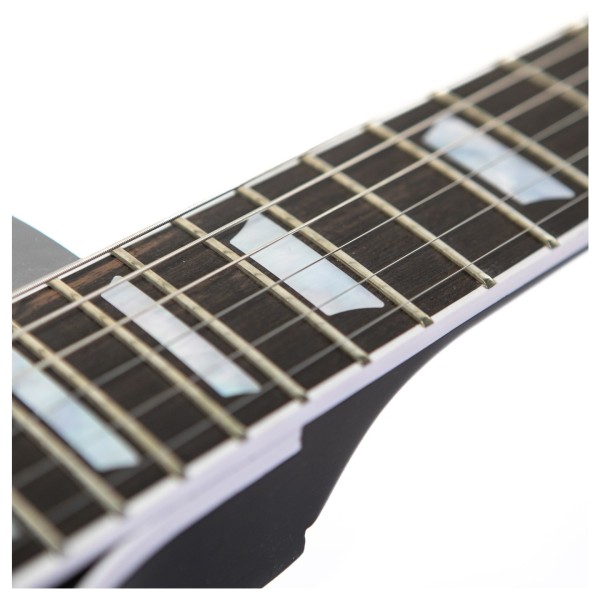 Gibson Mark Morton Modern Quilt, Translucent Ebony Burst Satin #226750196 - fretboard