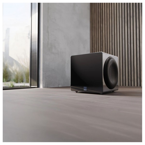SVS 3000 Micro R|Evolution Compact Subwoofer, Gloss Black - lifestyle 1