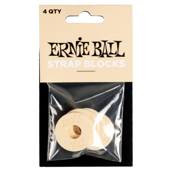 Ernie Ball P05624 Strap Blocks Pack Of 4, Cream