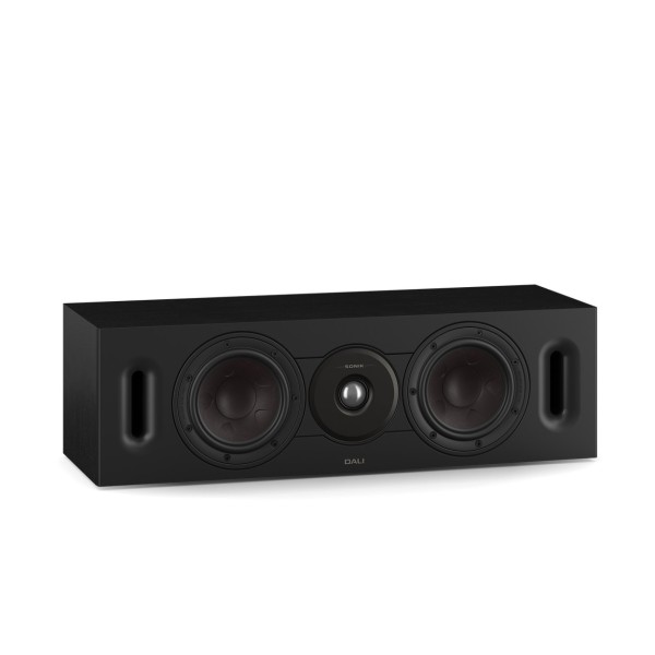 DALI Sonik Cinema Centre Speaker, Black Ash - Angled