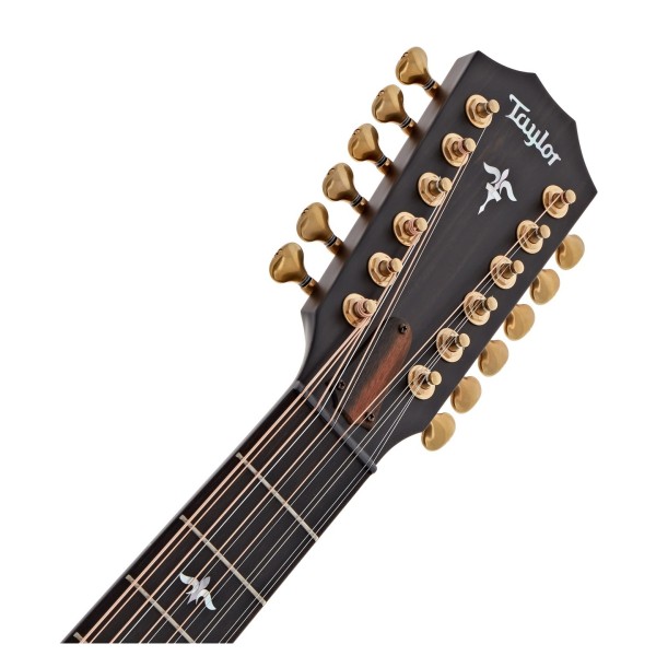 Taylor Builder's Edition 652ce 12-String Electro Acoustic, Wild Honey Burst - headstock