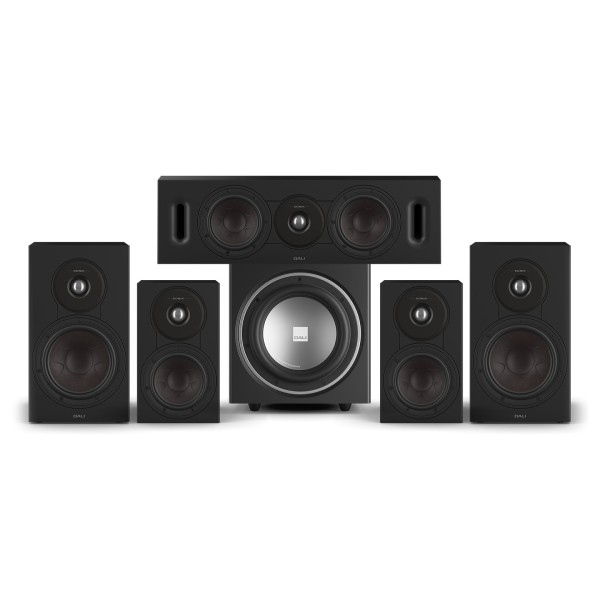 DALI Sonik 3 5.1 Speaker Package with E-9F Subwoofer, Black Ash - Bundle