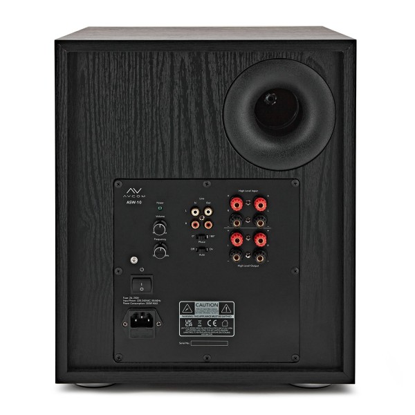 AVCOM 10" Active Subwoofer, Black