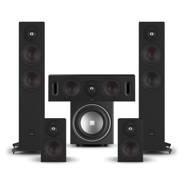 DALI Sonik 5 5.1 Speaker Package with E-9F Subwoofer, Black Ash - Bundle
