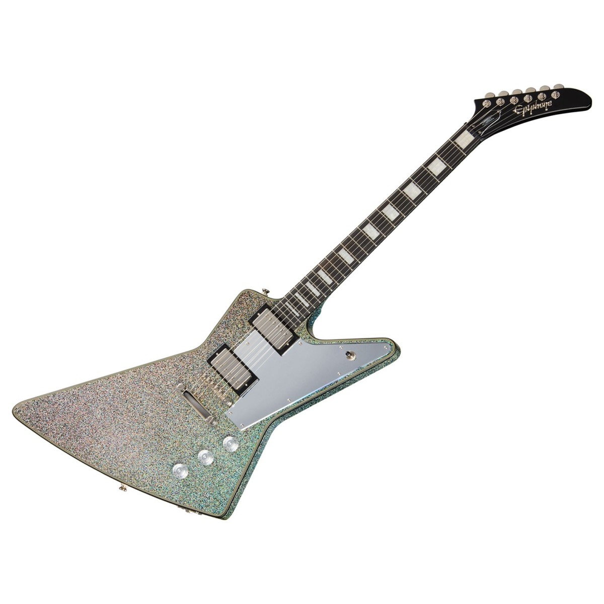 Epiphone Lzzy Hale Explorer Custom Black Diamond Holographic Sparkle