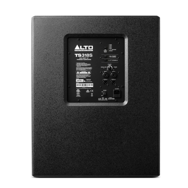 Alto TS318S Active Subwoofer Back Panel