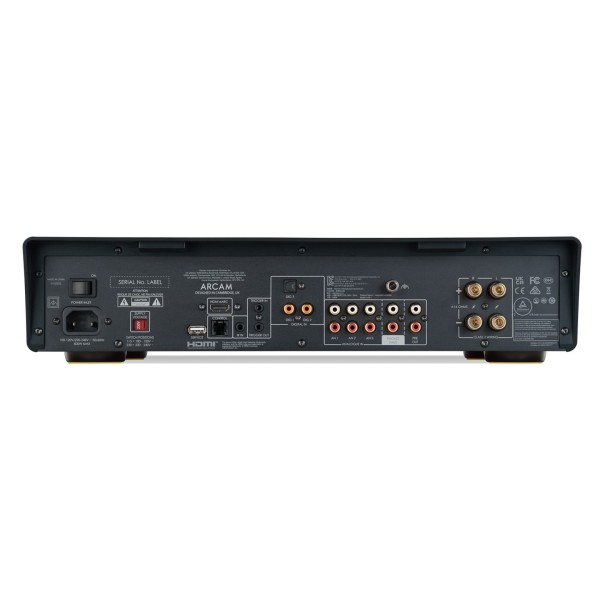 Arcam A15+ Integrated Amplifier with Bluetooth and Auracast - rear 