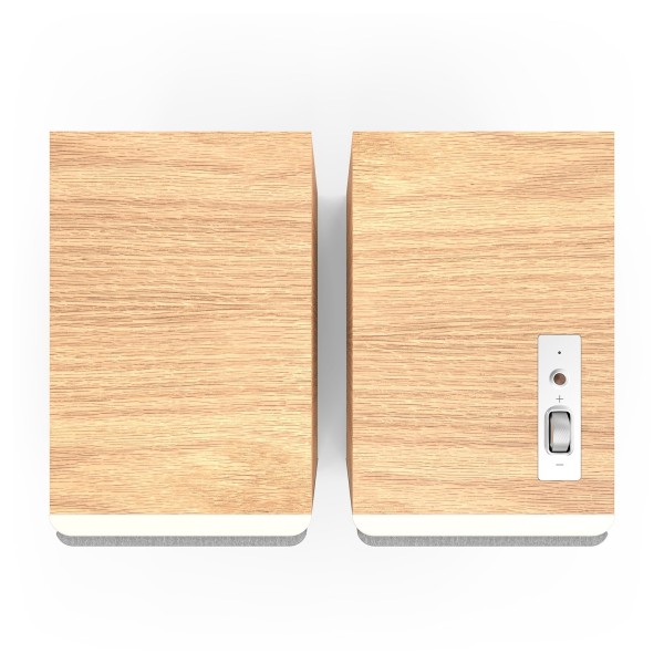 Klipsch The Sevens II Active Hi-Fi Speakers, Red Oak -top 