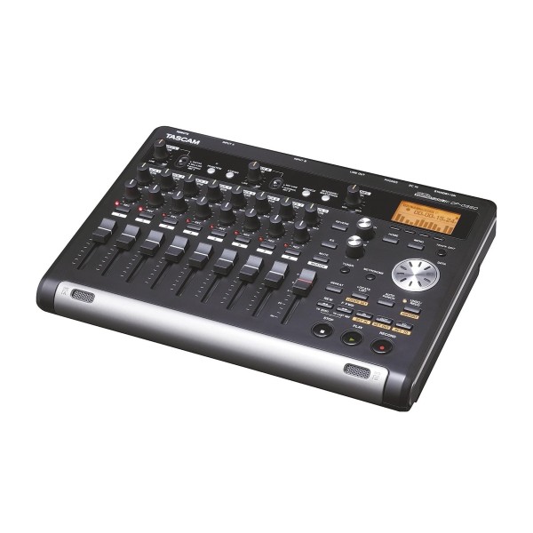 Tascam DP-03SD Portable Recorder and Studio Unit - Angled