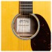 Martin DJr-E Walnut Dreadnought, Natural - soundhole