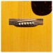 Martin DJr-E Walnut Dreadnought, Natural - bridge