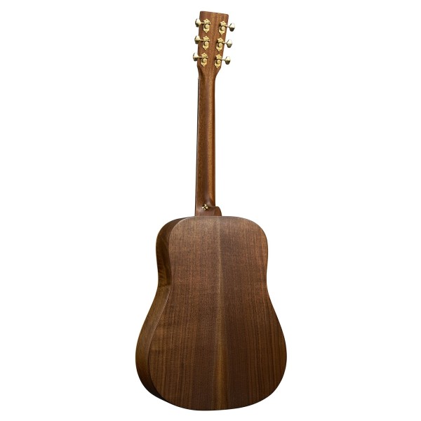 Martin DJr-E Walnut Dreadnought, Natural - back
